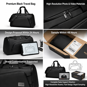 Sac de voyage et de sport unisexe OEM/ODM pour adultes, léger, spacieux, élégant, en PU, imperméable, avec compartiment ventilé pour chaussures et zone anti-humidité - Product Image 4