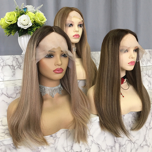 Peluca de cabello humano liso de color liso remy, pelo de fábrica de encaje, estilo judo, peruano, venta al por mayor, productos de china, 100% - Product Image 3