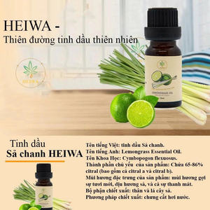 Aceite esencial de hierba de limón marca HEIWA, aromaterapia, masajes, cuidado de la piel, desodorante y repelente de insectos HEIWA - Product Image 4
