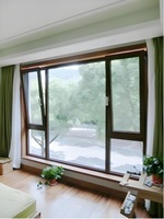 110 Ventanas Insonorizadas con Mosquitera Integrada para Cerramientos de Balcones de Villas; Puertas y Ventanas de Aleación de Aluminio de Piso a Techo