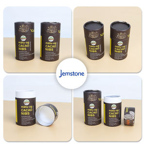 Embalaje de caja de tubo de papel biodegradable reciclado 100% de alta calidad con logotipo personalizado - Product Image 1