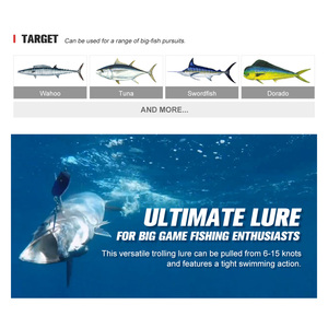 Mồi câu cá tốc độ cao Noeby Mega Trap, mồi câu kim loại VIB, cấu tạo dây xuyên, 170mm/213g, câu cá ngừ, cá vược - Product Image 4