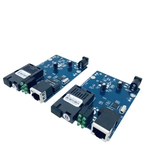 RTXMC Pcba 및 PCB 보드 20km 100m Netlink Htb-3100 광섬유 미디어 변환기 카드 용 단일 섬유