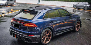 Parachoques de Fibra de Carbono Seca para el Nuevo <span class=keywords><strong>Audi</strong></span> RSQ8 con Salidas de Escape Traseras Iluminadas, Instalación con Tornillos, Ajuste Universal - Product Image 2