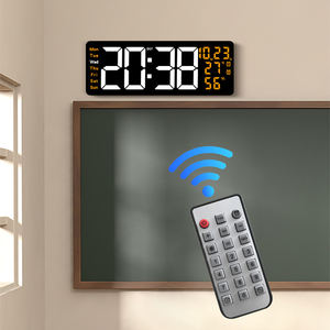 Horloge <span class=keywords><strong>murale</strong></span> numérique LED extra-large pour décoration de salle de classe, système médical, grand écran, importateur, avec affichage de la température - Product Image 2