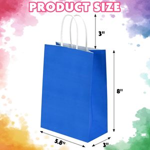 Custom Recyclable Kraft Paper Bag With Your Own Logo, Custom Shopping Paper Bag for Food With Handle - Product Image 2