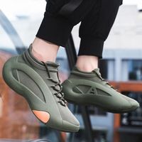 Chaussures de sport respirantes en maille Fly-knit, chaussettes de sport, chaussures de basket-ball décontractées, chaussures de course pour hommes, printemps automne, antidérapantes