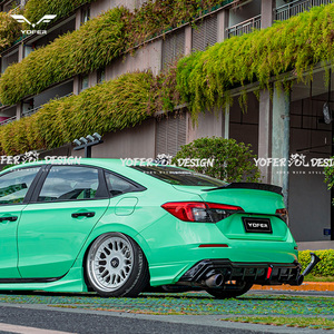 Phụ kiện ngoại thất ô tô độ kiểu dáng 2022-26, ốp cản sau, khuếch tán, cản gió cho Honda Civic 2022 2023 2024 <span class=keywords><strong>2025</strong></span> 2026 - Product Image 5