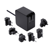Usine en gros multi prise PD 100W Gan chargeur de bureau US EU UK PD + PD + QC 100W USB C Qc3.0 PPS chargeur rapide Gan