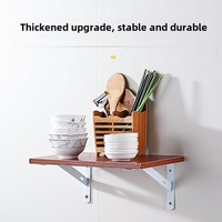 Support triangulaire moderne à angle droit pour étagère murale de cuisine, cadre de support en fer épaissi pour panneau de cloison fixe, usage commercial