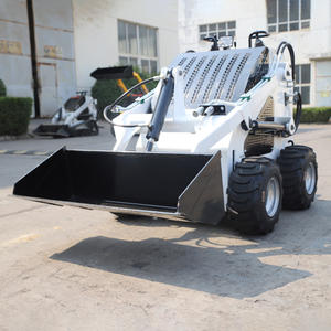 Livraison gratuite Chinois Micro Crawler Skid Steer Loader Cultivateur Rotary Tiller Loader Cheap Small Skid Steer Loaders - Product Image 5