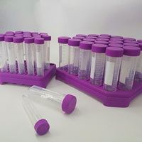 Tube de centrifugeuse de laboratoire de 50ml à fond conique stérile en plastique de fabricants chinois