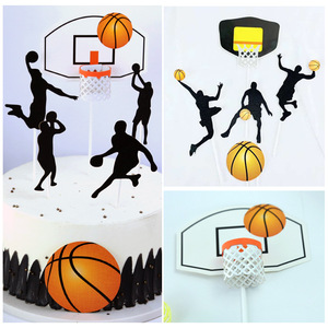 Jungen Geburtstags torte Dekoration <span class=keywords><strong>Basketball</strong></span> Thema Cake Toppers Geburtstags feier Dekoration - Product Image 3