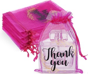 Bolsa de malla personalizada de fábrica para regalo, bolsa de almacenamiento de joyas, bolsa de embalaje para fiestas, bolsa práctica para dulces y lápices labiales - Product Image 2