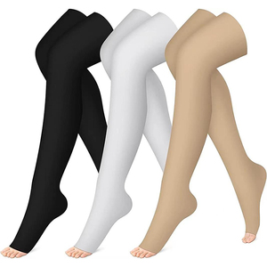 Chaussettes de compression au-dessus du genou, <span class=keywords><strong>bas</strong></span> de contention cuissardes pour femmes et hommes, idéales pour le travail, le sport, la gym, la course, la randonnée et le cyclisme - Product Image 2