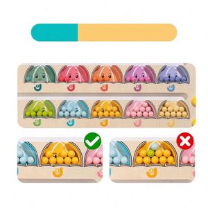 Jouet en bois 2 en 1 pour apprendre l'addition et la soustraction, améliorer la motricité fine, développer les compétences mathématiques de base pour les enfants - Product Image 5