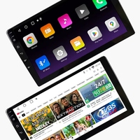 9 \ "10 \" çift Din Android araba radyo dahili GPS navigasyon FM/AM CarDVDPlayer dikiz kamera Carplay desteği