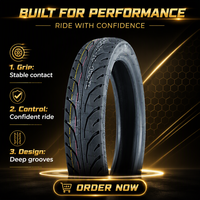 Ban Motor Premium 100/80-16 10080R16 Depan Belakang Tubeless Casing Karet untuk Penggantian