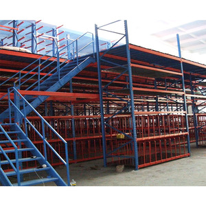 Système de rayonnage en acier pour mezzanine avec <span class=keywords><strong>escalier</strong></span> pour entrepôt de stockage d'articles de sport et d'équipements de <span class=keywords><strong>fitness</strong></span> - Product Image 5