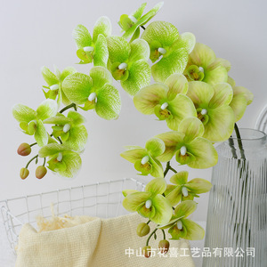 Fleur Artificielle Phalaenopsis 3D à 9 Têtes, en Soie Douce Faite à la Main, pour Mariage, Décoration Intérieure et Composition Florale - Collection Flower Delight - Product Image 4