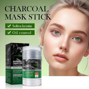 Masque Nettoyant Profond ZOZU OEM à Marque Blanche, Masque Facial au Charbon de Bambou Anti-Points Noirs pour Soins de la Peau - Product Image 2