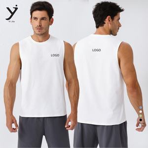 Men's Quick Dry Breathable Sleeveless <b>Vest</b> for Running & Fitness Loose Fit with Antibacterial & Sunscreen Features - Product Image 2