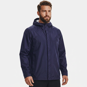 Veste de ski légère, imperméable et coupe-vent, pour l'hiver, col montant, broderie, fermeture éclair, tissu en toile, chaude - Product Image 2