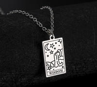 Conjunto de 3 Piezas para Hombre, Estilo Hip Hop Urbano, Collar con Colgante Grabado con Frases de Sabiduría, Joyería de Acero Inoxidable, Camisetas de Algodón para Hombre