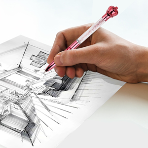 Stylo bille en plastique personnalisé avec logo imprimé, design élégant, grande décoration diamant, écriture fluide, idéal pour les cadeaux scolaires (vente en gros) - Product Image 3