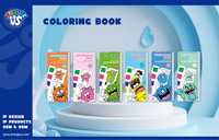 Bloc de coloriage aquarelle Strange Us Monster, 12 feuilles, papier à dessin non toxique pour enfants, jeu artistique |   Rechercher des Agents Exclusifs Mondiaux