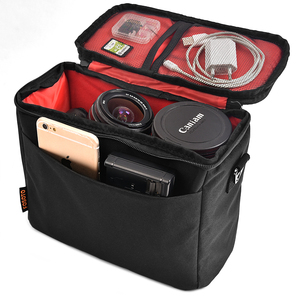 FOSOTO Professional <strong>Camera</strong> Bag <strong>Case</strong> Nylon Waterproof Digital <strong>Camera</strong> Shoulder Bag for Nikon Canon <strong>Sony</strong> Video 1 <strong>Camera</strong>+2 Lens - Product Image 3