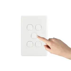 YOUU Promotional Items with Logo 5 gang two way Australian Standard Wall Light Switch