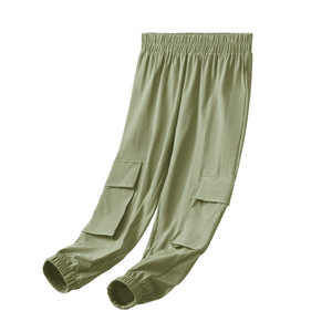 사용자 정의 봄 가을 통기성 어린이 커프 바지 캐주얼 바지 운동복 어린이 소녀 하렘 바지 - Product Image 6
