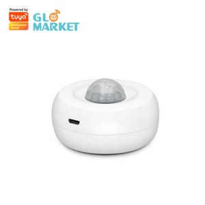 Glomarket Human Detector Automation Wireless Tuya Smart Vibration Sensor With 360 Detection & 6m Range for Home Security <b>Alarm</b> S - Product Image 3