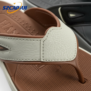 Tongs légères et confortables pour hommes, respirantes et souples, avec semelle intérieure <span class=keywords><strong>en</strong></span> EVA, plateforme, dessus <span class=keywords><strong>en</strong></span> PU, color-block, été - Product Image 4