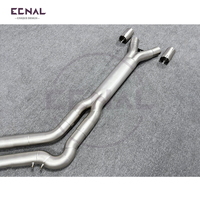 Tuyau intermédiaire Ecnal Valvetronic GT4 à longueur égale pour BMW G87 G80 G82 M2 M3 M4, tuyau d'échappement intermédiaire en acier inoxydable de performance de 3 à 4 pouces