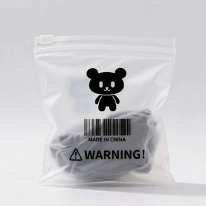 Custom Logo Zip Lock Apparel Packaging <b>Bag</b> <b>Compostable</b> CPE Poly Frosted Slide Material Structure Low MOQ 160 Micron - Product Image 2