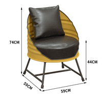 Ensemble de mobilier de bar en fer de style industriel, durable, écologique, design moderne, résistant à l'eau pour usage extérieur, bars, commerce