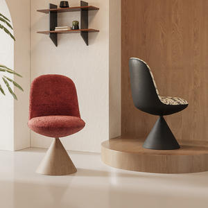 Fauteuil simple de style italien, fauteuil pivotant minimaliste, fauteuil de salon - Product Image 1