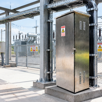 Boîtier de distribution d'énergie extérieur mural basse tension 380V 200A en acier inoxydable 201 pour projets solaires photovoltaïques
