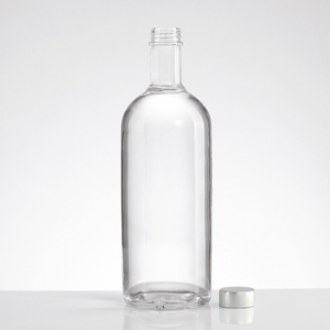 Botellas Clásicas de Vidrio de 500 ml y 750 ml, Venta al por Mayor, Botellas Vacías Transparentes Redondas para Vodka, Whisky y Tequila - Product Image 3