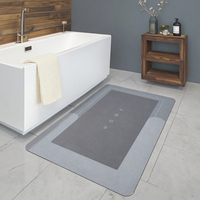 de salon Fond antidérapant en caoutchouc Tapis facile à nettoyer Tapis de bain super absorbant