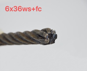 6x26 6x36 6x37+FC Unverzinktes Stahlseil - Product Image 1