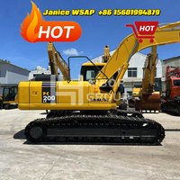 Japón utilizó Komatsu Pc200 excavadora máquina excavadora sobre orugas 20 Ton Komatsu PC 200 2000, excavadoras de la máquina excavadora sobre orugas 20 Ton Komatsu PC