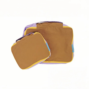 Trọng Lượng Nhẹ 2-Mảnh Nylon Du Lịch Không Thấm Nước Tổ Chức Thiết Lập Biểu Tượng Tùy Chỉnh Mỹ Phẩm Vệ Sinh Cá Nhân Nén Lưu Trữ Túi Va Li - Product Image 3