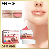 EELOHOE Crème Rouge à Lèvres Exfoliante Teint Rosé Atténue les Rides des Lèvres Anti-Dessèchement Hydratante Imperméable Éclaircissante pour les Lèvres