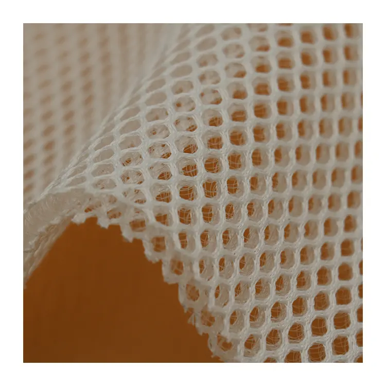 1-4Mm % 100% Polyester 3D örgü çözgü örme 3D Spacer hava Mesh giysi kumaşı