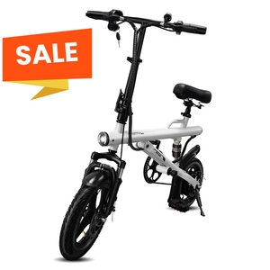 Vélo pliable pour adulte 400W avec moteur 400W, pneus de 14 pouces, triple amortisseurs, batterie au lithium, capteur de lumière - Product Image 4