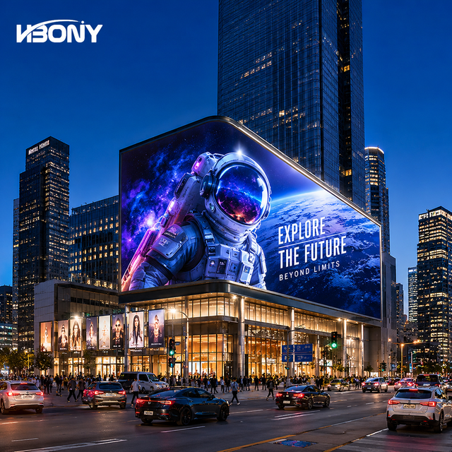 High Brightness P10 Outdoor Fixed LED Display Screen IP65 Waterproof Advertising Billboard for Building Wall Digital Signage HD