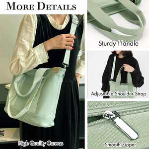 Bolsa de Compras Reutilizable de Algodón Natural Personalizada al por Mayor, Bolsas de Lona de Algodón Natural Recicladas con Logotipo - Product Image 4